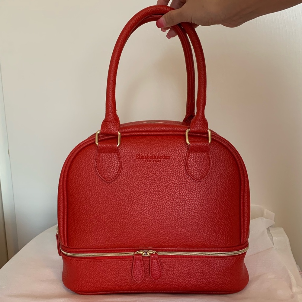 Elizabeth Arden red handbag